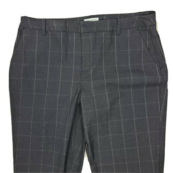 Charter Club Pants Womens Size 16P 16 Petite Pant Shop Gray Plaid Business - Picture 2 of 4